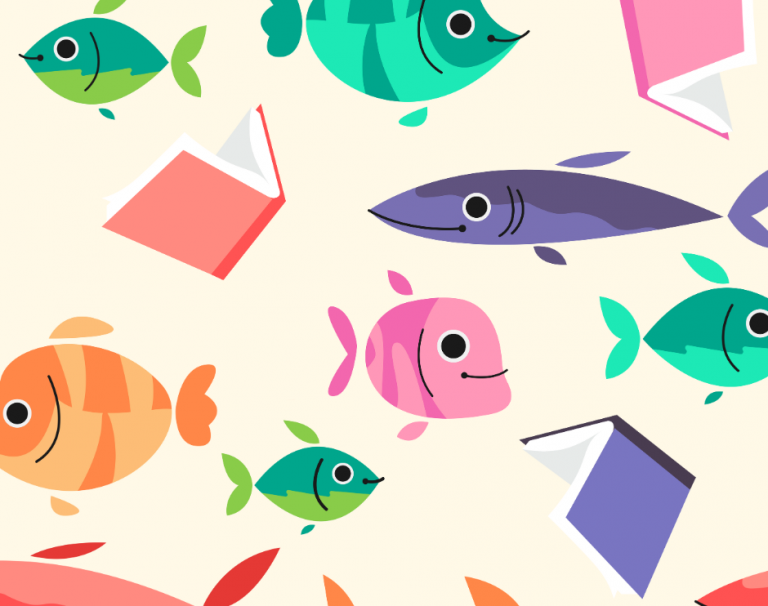 29. Juni – 11. August: Fisk i Farver – Bibliotekets læsekonkurrence