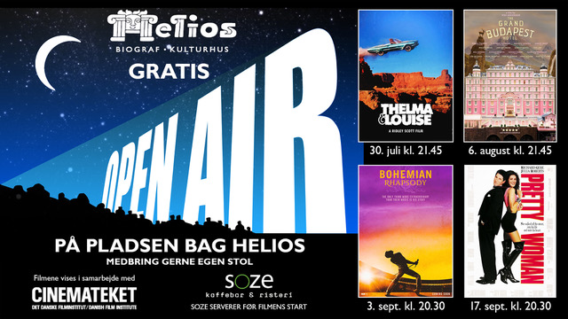 6. August: Helios Sommergave: 4 gratis verdenssucceser som open air: The Grand Budapest Hotel